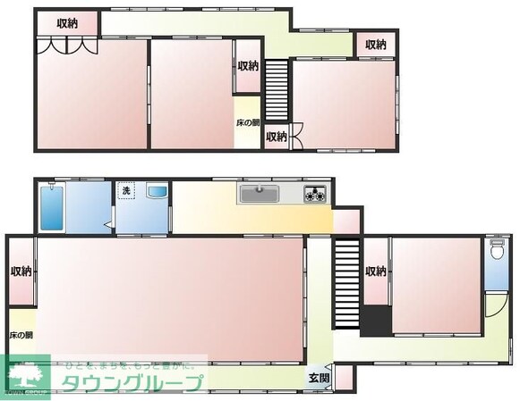 深谷市榛沢戸建の物件間取画像